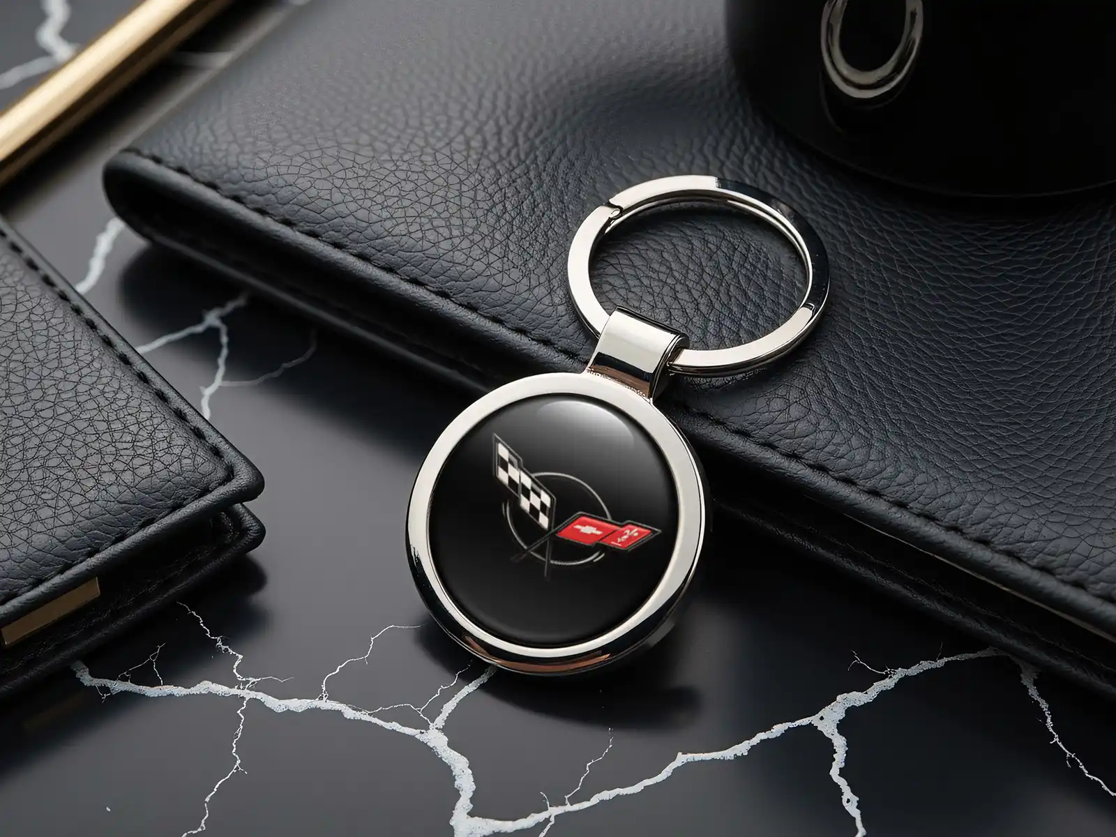 Chevrolet  Logo Schlüsselanhänger Maßgeschneidert Metall